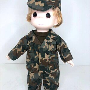 Precious Moments Vintage “I'm In The Lord's Army" Military Boy Doll